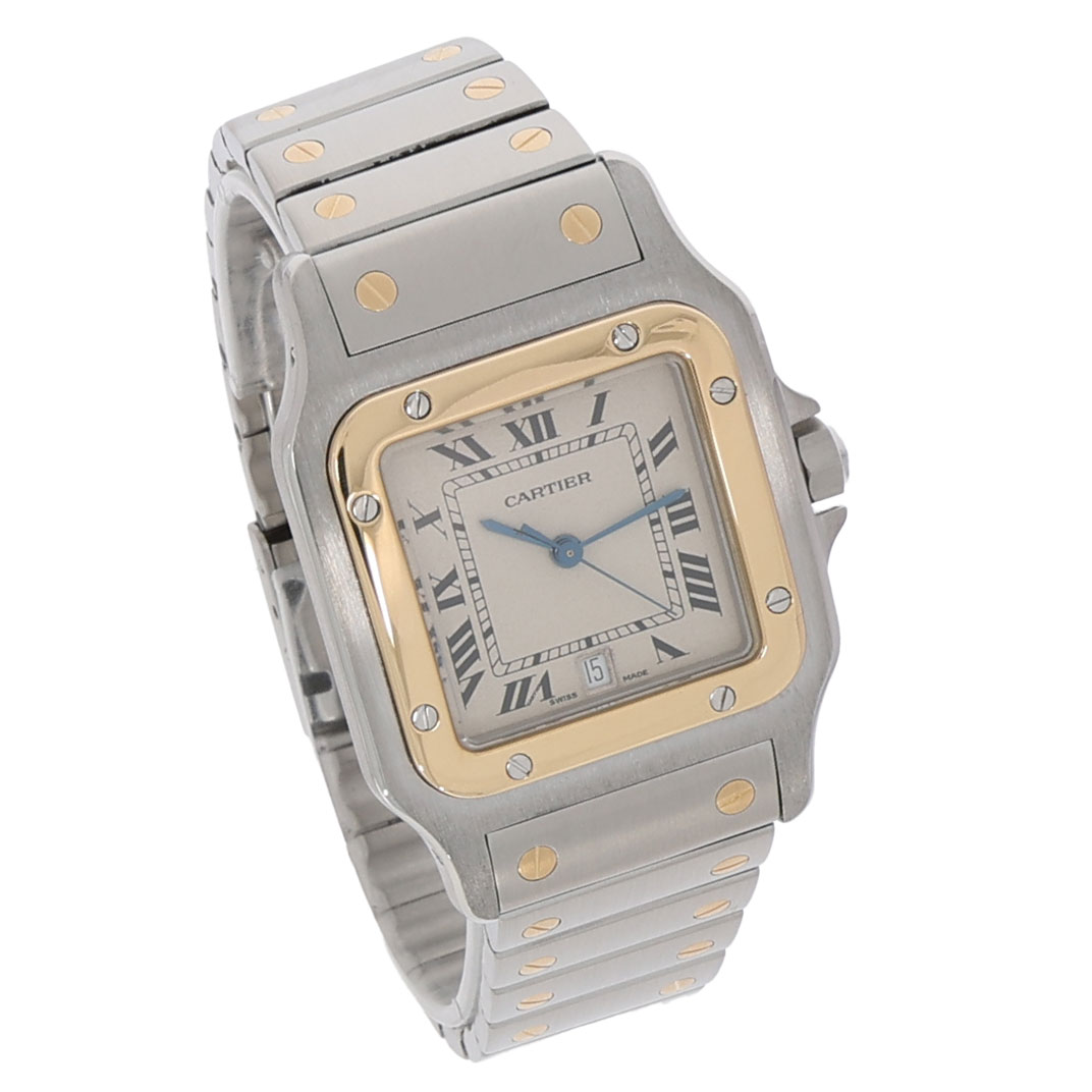 Cartier Santos Galbée Steel/Gold 18K 29mm Quarz ca. 1990 Vintage Watch