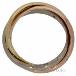 Cartier Trinity Ring Gr. 57 Tricolor 750/ 18 Karat 0,45 ct Diamant Vorschau