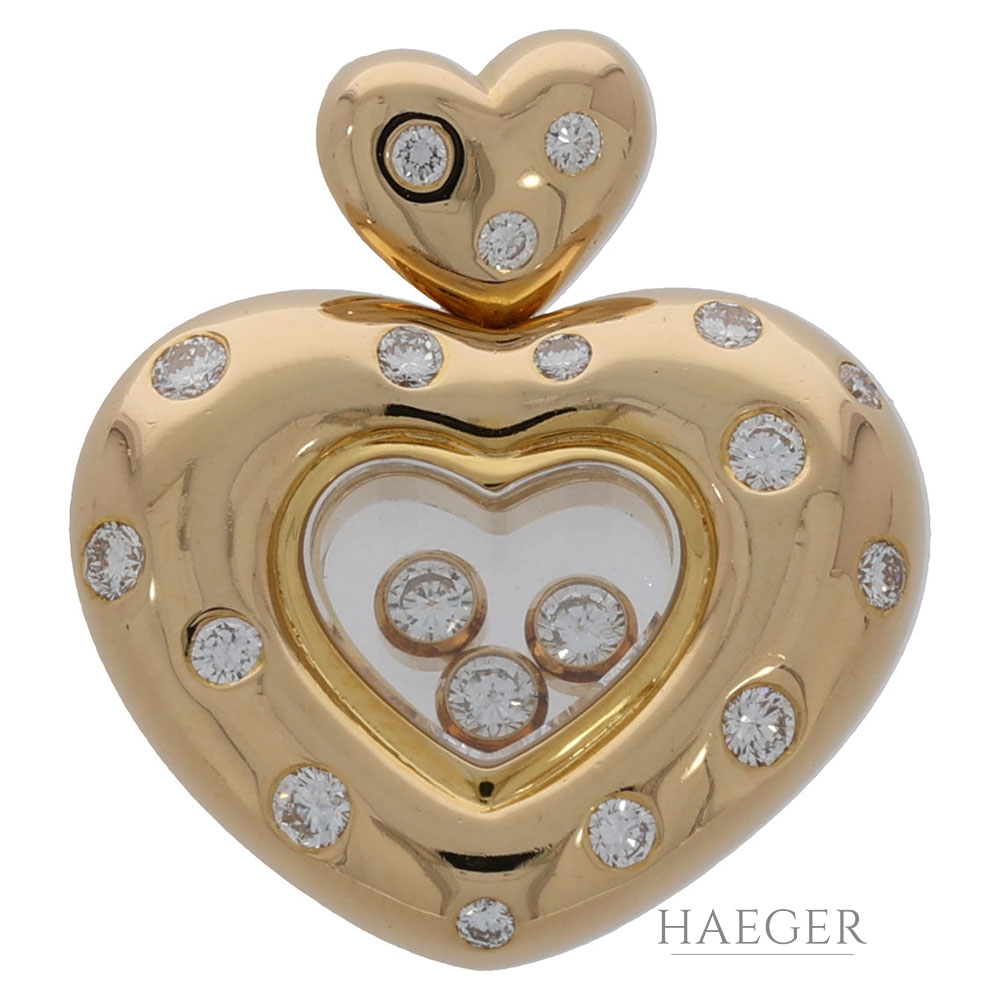 Chopard Happy Diamonds Anhänger Gelbgold 750/ 18 Karat mit 0,25 ct Diamanten