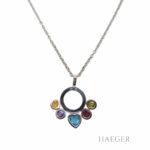 Bulgari Allegra Kette 44 cm Weißgold 750/ 18 Karat mit Farbsteinen mit Originalbox Vorschau