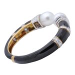David Webb Armband aus Platin 950 und Gelbgold 750 18 Karat mit 5,5 ct Diamanten Vorschau