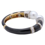 David Webb Armband aus Platin 950 und Gelbgold 750 18 Karat mit 5,5 ct Diamanten Vorschau
