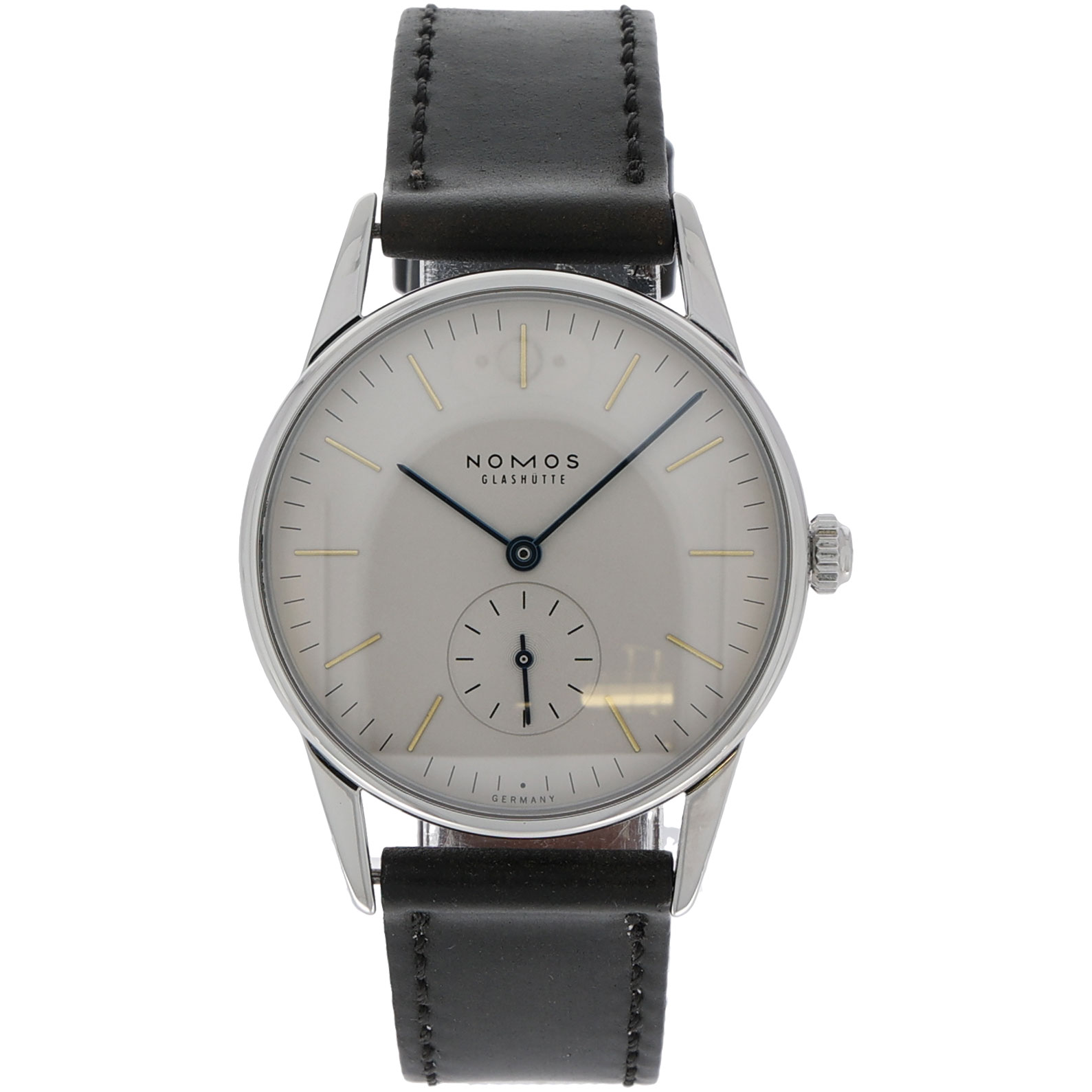 NOMOS Orion Ref. 309 Steel siver/grey dial Full Set 2008 as new
