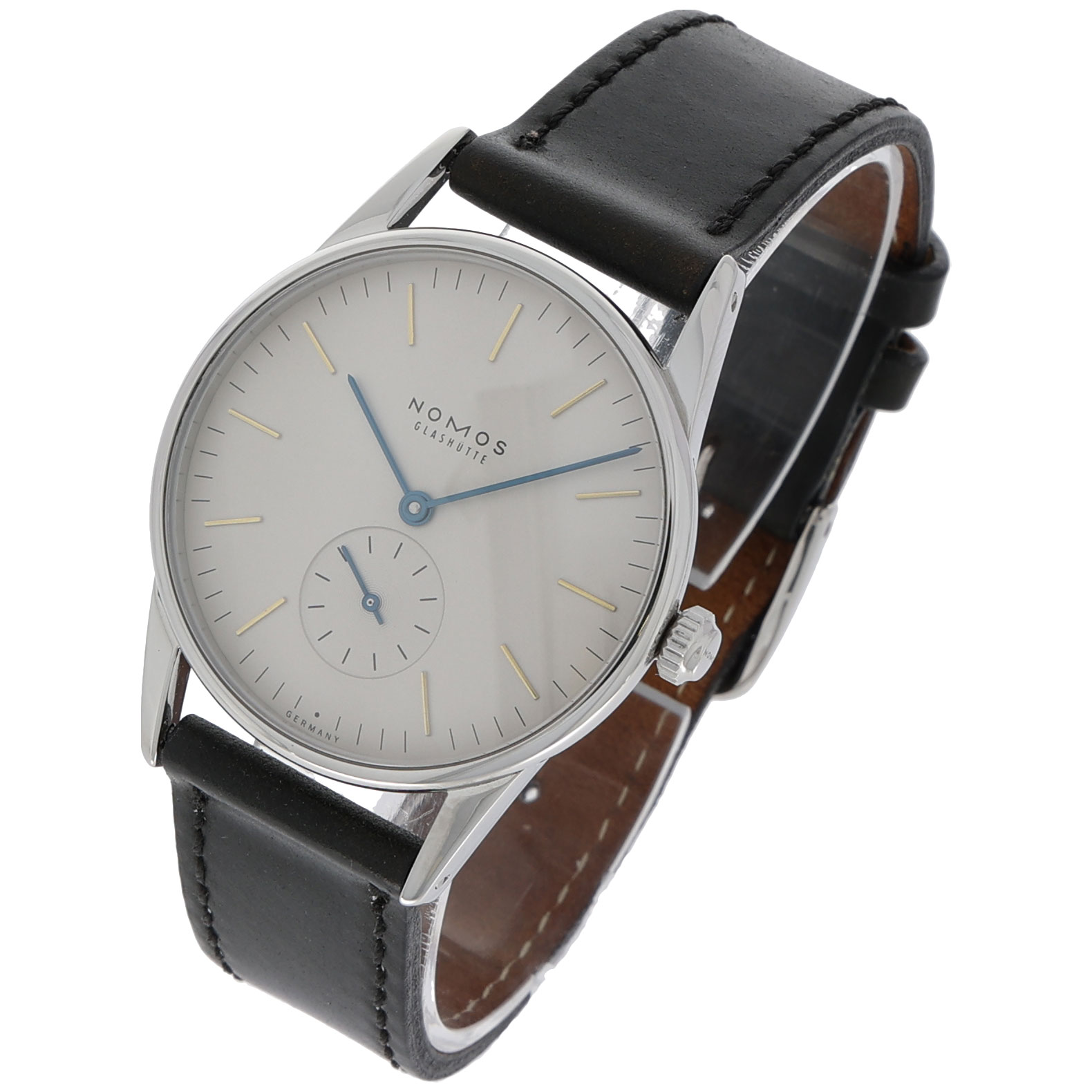NOMOS Orion Ref. 309 Steel siver/grey dial Full Set 2008 as new
