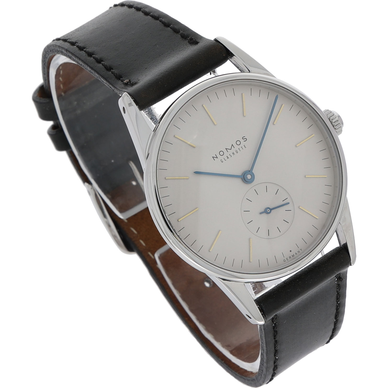 NOMOS Orion Ref. 309 Steel siver/grey dial Full Set 2008 as new