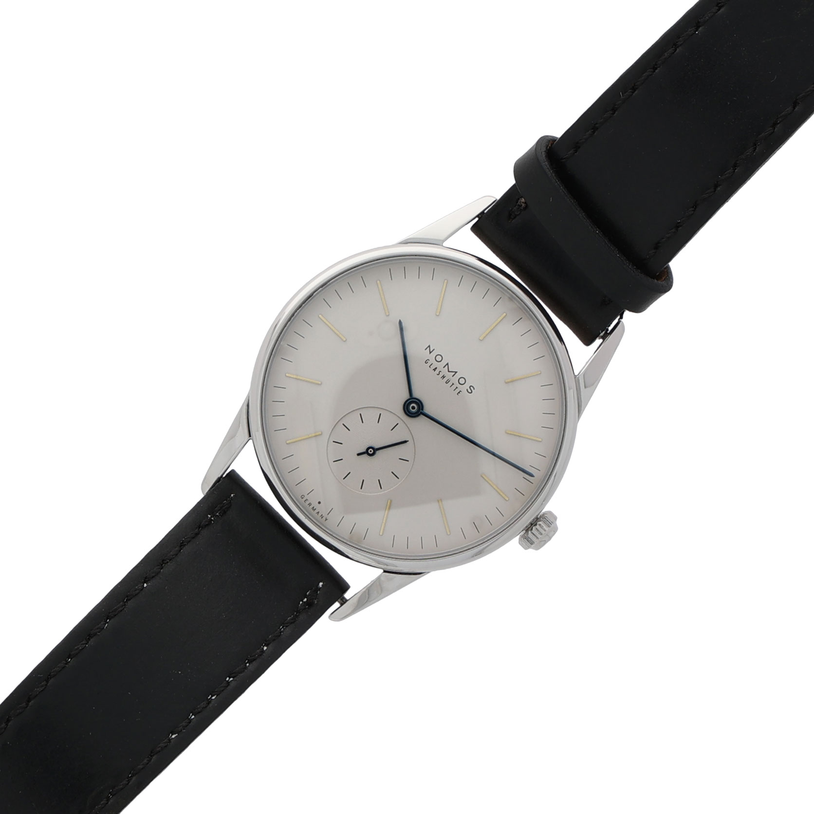 NOMOS Orion Ref. 309 Steel siver/grey dial Full Set 2008 as new
