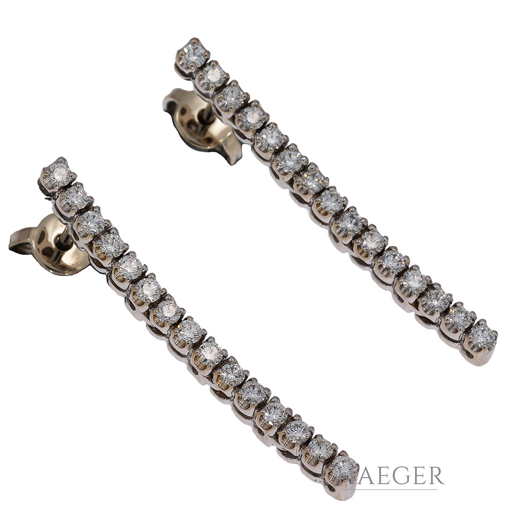 Ohrhänger Weißgold 750/ 18 Karat 0,50 ct Diamant