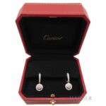 Cartier D’Amour Ohrringe Weißgold 750/ 18 Karat mit 0,36 ct Diamanten mit Originalbox - Bild 3 Vorschau