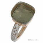 Pomellato Nudo Ring Gr.51 Roségold 18 Karat mit Prasiolith und Diamanten Vorschau