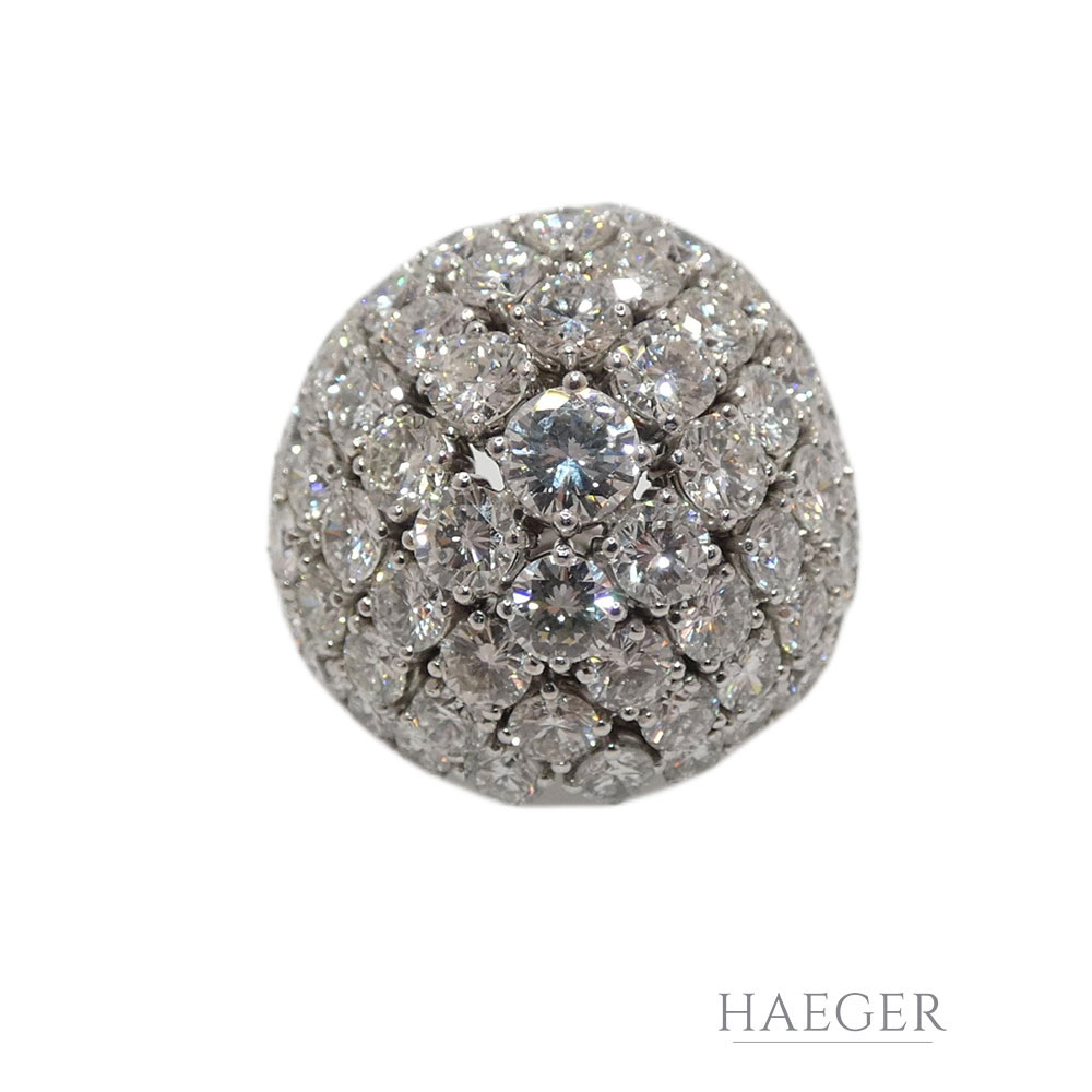 Ring Gr. 53 Weißgold 750/ 18 Karat mit 6ct Diamanten