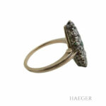 Antiker Ring Gr. 51 Gelbgold 585/ 14 Karat mit Diamanten Vorschau