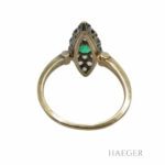 Antiker Ring Gr. 51 Gelbgold 585/ 14 Karat mit Diamanten Vorschau