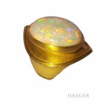 Ring Gr. 56 Gelbgold 750/ 18 Karat mit australischem Opal Vorschau