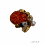 Korallen Ring Gr. 55 Gelbgold 750/ 18 Karat Vorschau