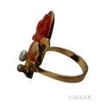 Korallen Ring Gr. 55 Gelbgold 750/ 18 Karat Vorschau