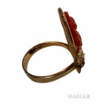 Korallen Ring Gr. 55 Gelbgold 750/ 18 Karat Vorschau