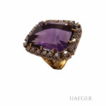 Amethyst Ring Gr. 54 Gelbgold 750/ 18 Karat mit 1,3 ct Diamanten Vorschau