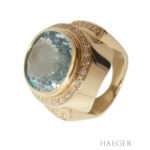 Aquamarin Ring Gr. 56 Gelbgold 585/ 14 Karat Vorschau