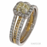 Ring Gr. 55 Gelbgold, Weißgold 750/ 18 Karat 1,1 ct Diamanten Vorschau