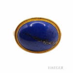Lapislazuli Ring Gr. 52 Gelbgold 900/ 21,6 Karat - Bild 5 Vorschau