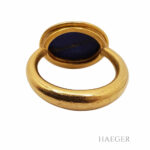 Lapislazuli Ring Gr. 52 Gelbgold 900/ 21,6 Karat - Bild 6 Vorschau