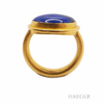 Lapislazuli Ring Gr. 52 Gelbgold 900/ 21,6 Karat - Bild 4 Vorschau
