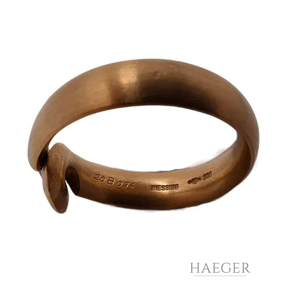 Niessing Ring Gr. 54 Gelbgold 900 mit 0,1 ct Diamant - Bild 2