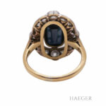 Saphir Ring Gr. 50 Weißgold, Gelbgold 585/ 14 Karat 0,88 ct Diamant - Bild 5 Vorschau