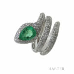 Schlangenring Gr. 54 Weißgold 750/ 18 Karat mit 1,57 ct Diamanten Vorschau