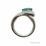 Schlangenring Gr. 54 Weißgold 750/ 18 Karat mit 1,57 ct Diamanten - Bild 5 Vorschau