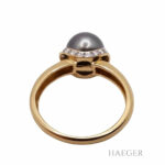 Tahiti Perlen Ring Gr. 56 Gelbgold 585 14 Karat mit 0,12 ct Diamanten Vorschau