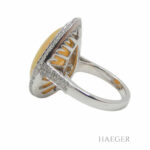 Damen Opal Diamant Ring Weißgold 750 / 18 Kt. ca. 6,6 ct. Vorschau