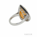 Damen Opal Diamant Ring Weißgold 750 / 18 Kt. ca. 6,6 ct. Vorschau