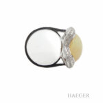 Damen Opal Diamant Ring Weißgold 750 / 18 Kt. ca. 6,6 ct. - Bild 6 Vorschau