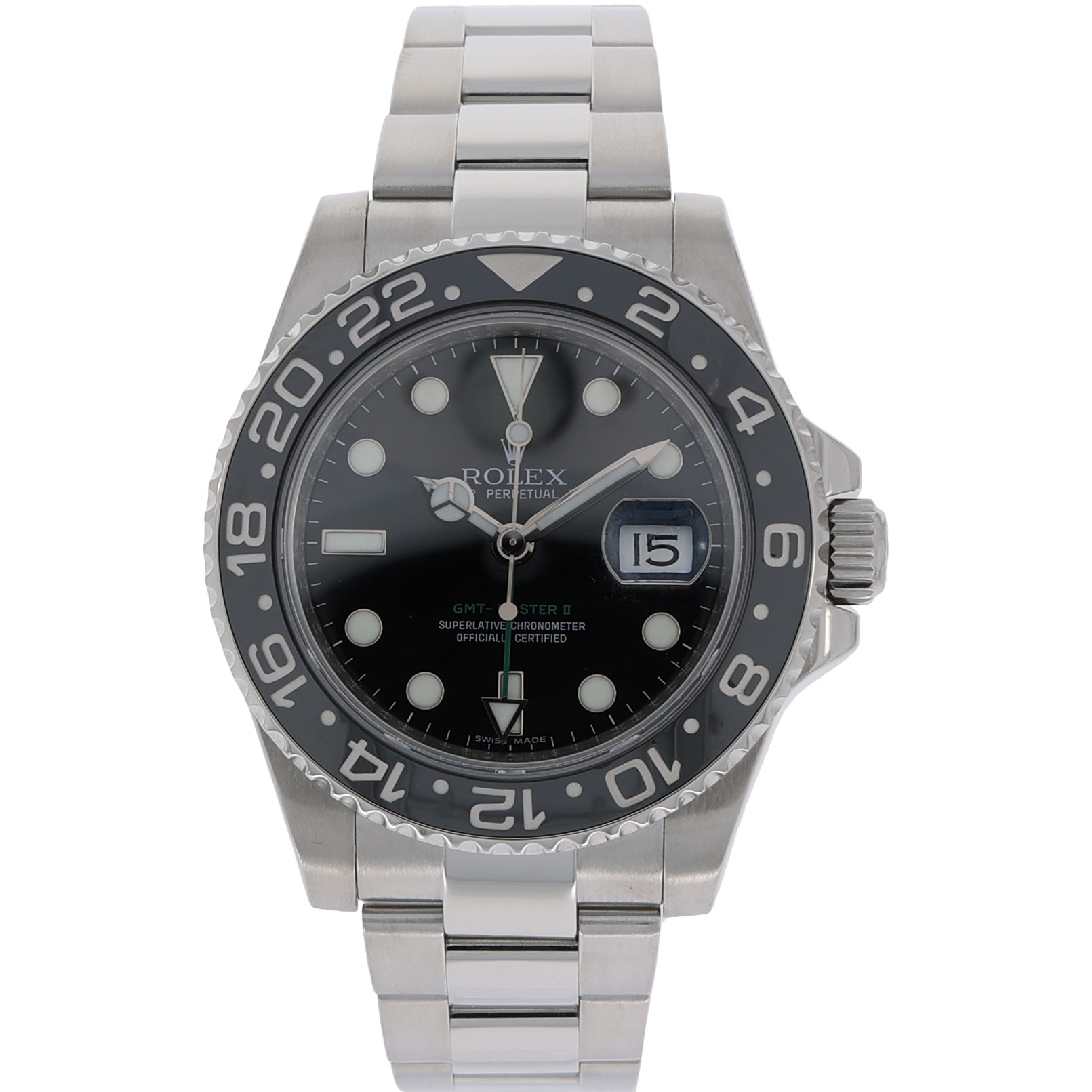 Rolex GMT-Master II Ref. 116710LN Papiere 2008 LC208