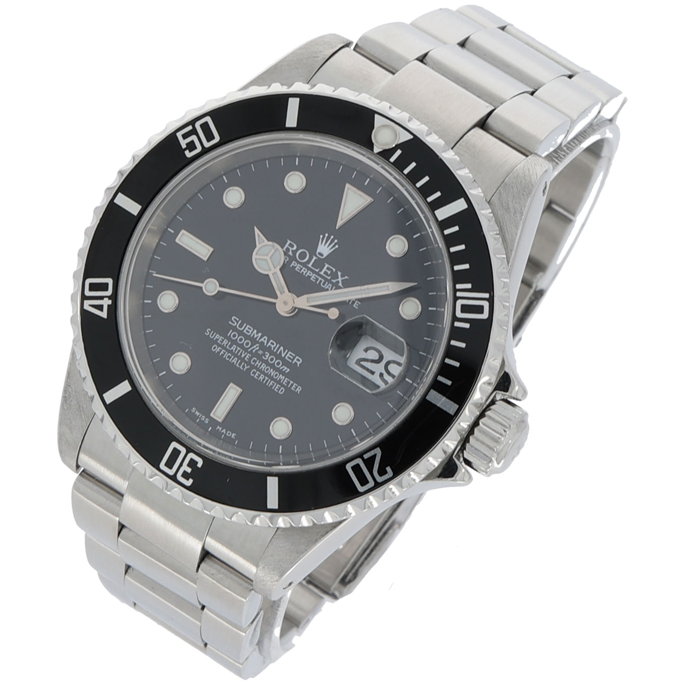 Rolex Submariner Date Ref. 16610 Steel black dial Papers 2004 LC 200