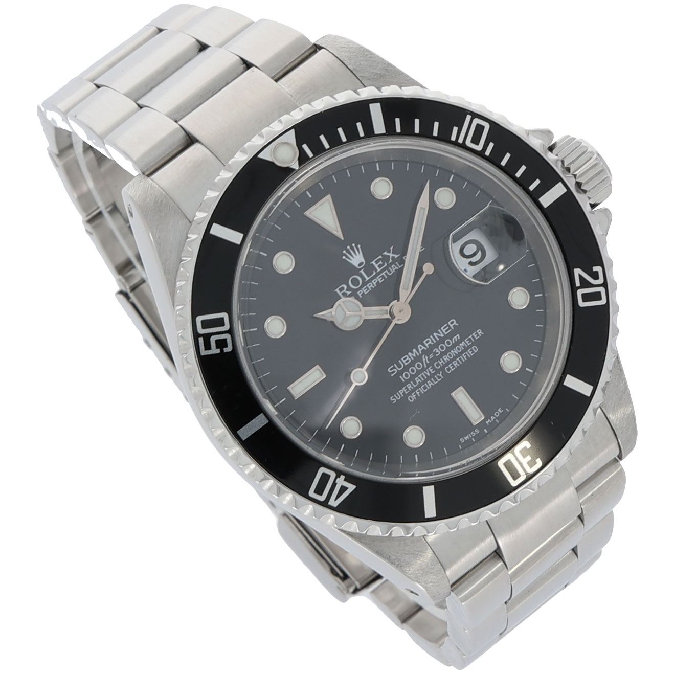 Rolex Submariner Date Ref. 16610 Steel black dial Papers 2004 LC 200