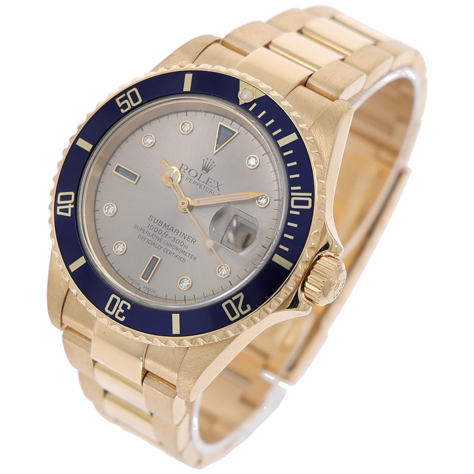 Rolex Submariner Date SULTAN Fullset 2003 750 Vollgold Vintage