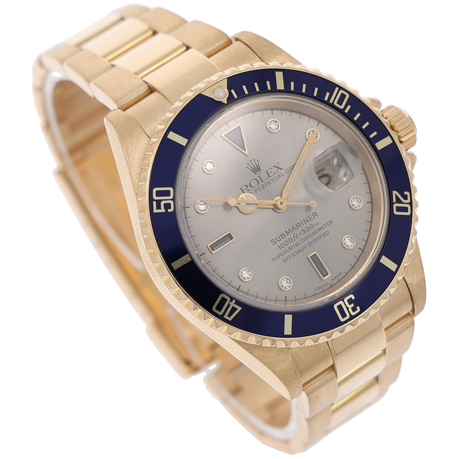 Rolex Submariner Date SULTAN Fullset 2003 750 Vollgold Vintage