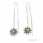Collier, Ohrhänger und Ring Gr. 53 Set Weißgold, Gelbgold 750/ 18 Karat Vorschau
