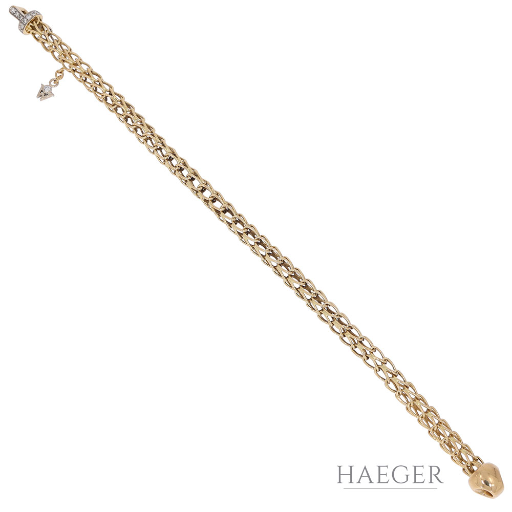 Wellendorff Armband 16,5cm Gelbgold 18 Karat mit Diamanten