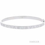 Bulgari Bvlgari Armreif 19,5cm Weißgold 18 Karat mit Diamant Vorschau