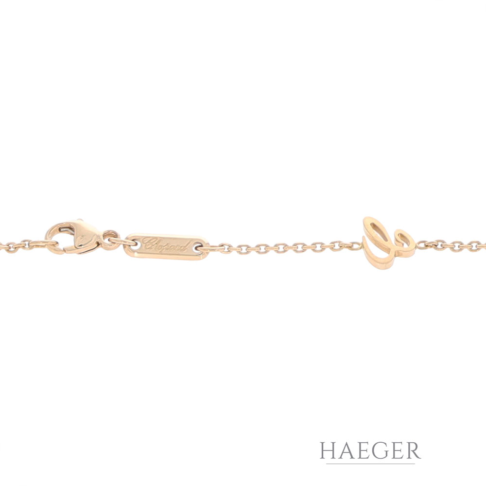 Chopard Happy Diamonds Kette und Anhaenger 18 Karat
