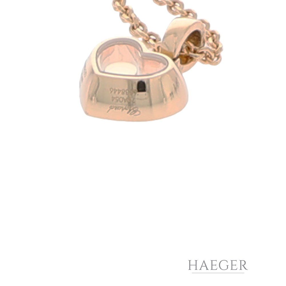 Chopard Happy Diamonds Kette und Anhaenger 18 Karat