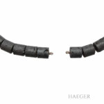 Collier Lavastein Weißgold Schließe 750 mit Diamant Vorschau