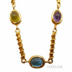Collier Gelbgold 14 Karat Peridot Amethyst Topas Vorschau