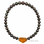 Tahiti Perlen Collier mit Bernstein Gelbgold 18 Karat Vorschau
