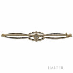 Diamant Saphir Brosche Gelbgold 14 Karat Vorschau
