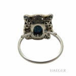 Ring Weissgold 585 Saphir mit Diamanten Vorschau