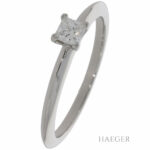 Tiffany & Co. Solitärring Gr.54 Platin 950 mit 0,22ct Princess Diamant Vorschau